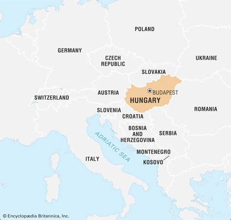 MAP Hungary In The World Map