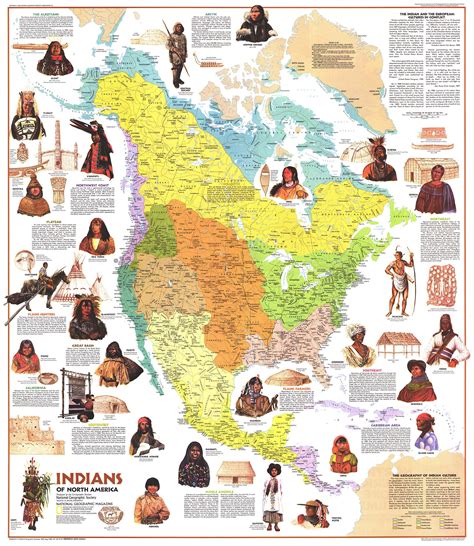 Indian Tribes North America Map