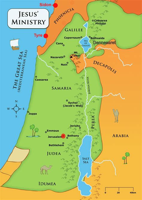 Israel Map In Jesus' time