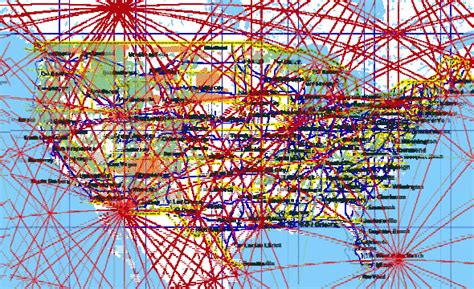 Ley Lines Map of the United States