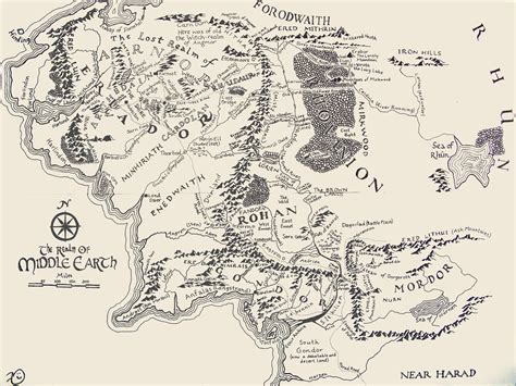 Lord Of The Rings Map
