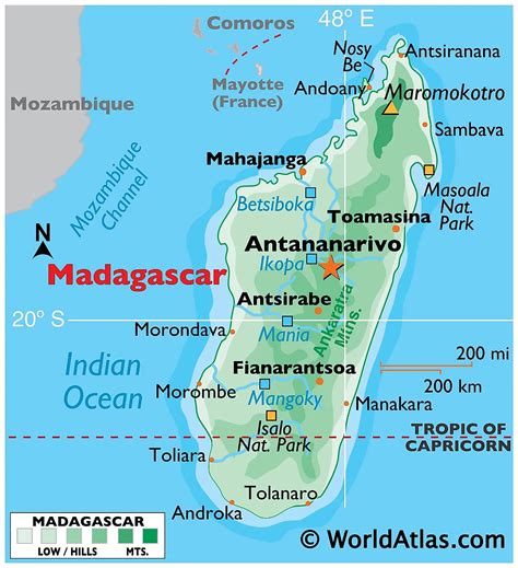 Madagascar on World Map