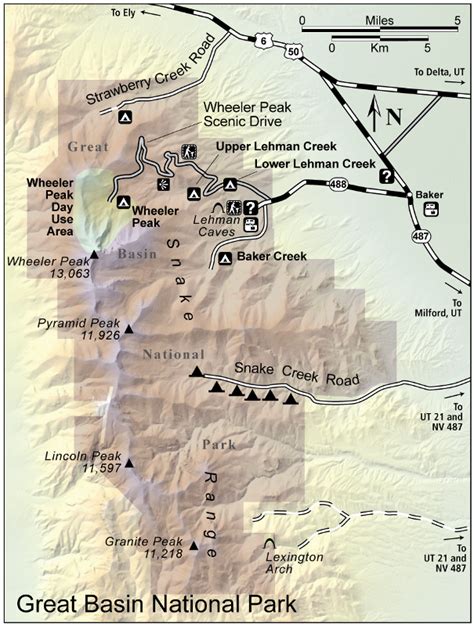 Great Basin National Park MAP