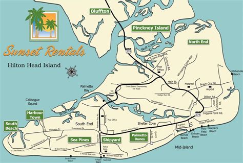 Map of Hilton Head, South Carolina