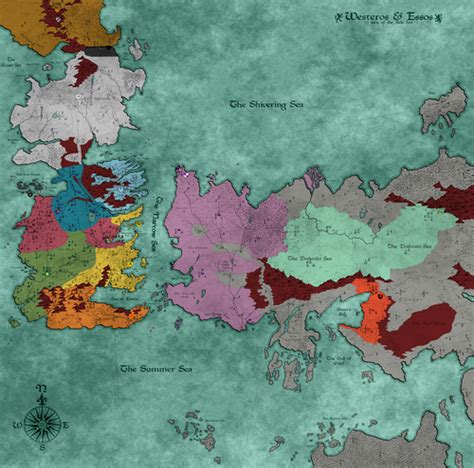 Map Map Of A Song Of Ice And Fire