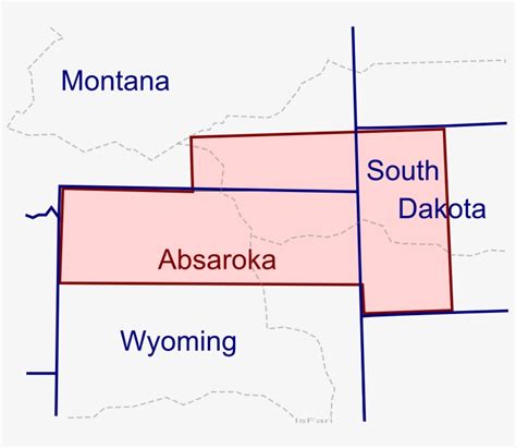 Map Of Absaroka County Wyoming