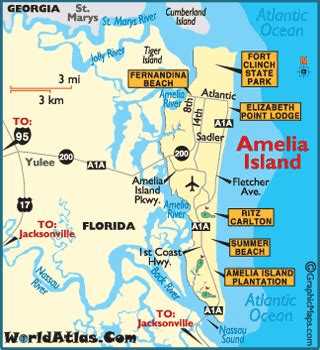 Map of Amelia Island Florida