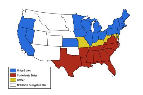Map Of American Civil War