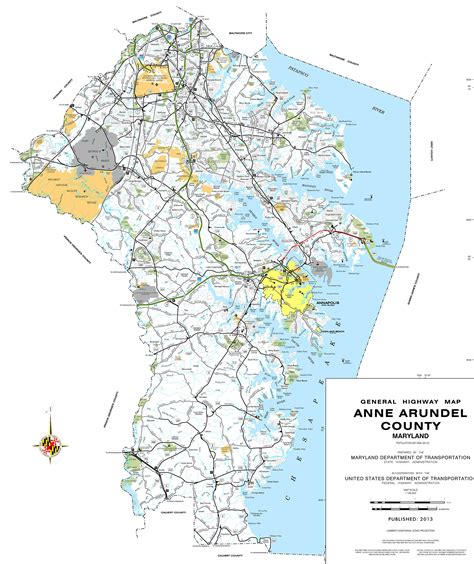 Map of Anne Arundel County
