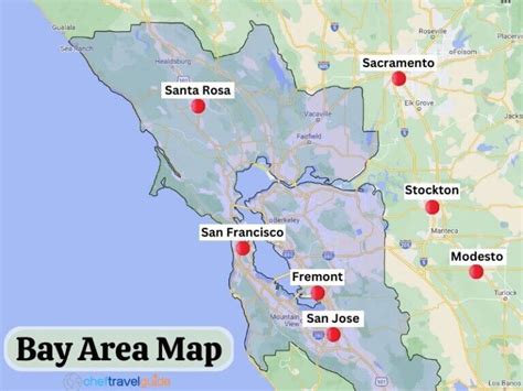 MAP Map Of Bay Area Ca