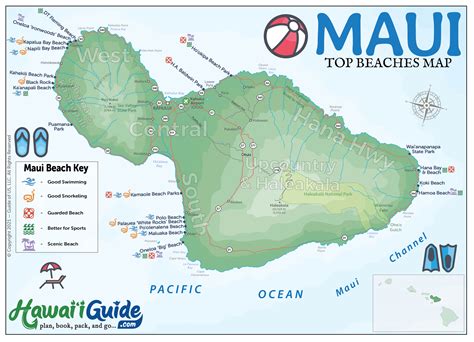 Maui Beaches Map