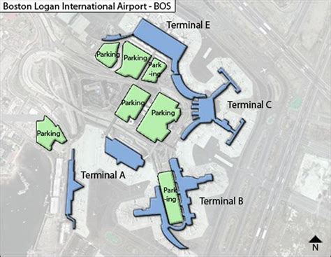 Map of Boston Logan Airport