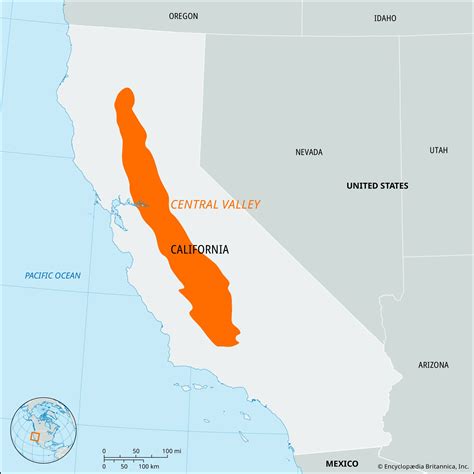 Map Of Central Valley Ca