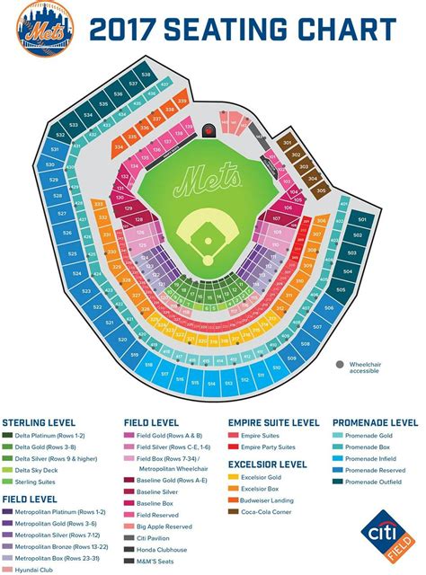 Map of Citi Field Seating