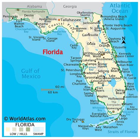 MAP Map Of Cities In Florida