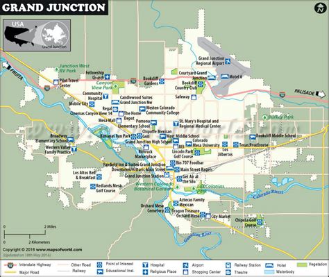 MAP Map Of Colorado Grand Junction