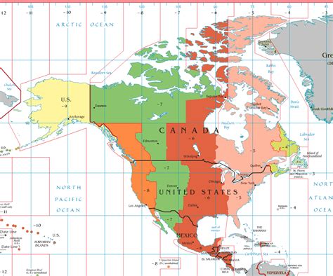 Map of Eastern Time Zone