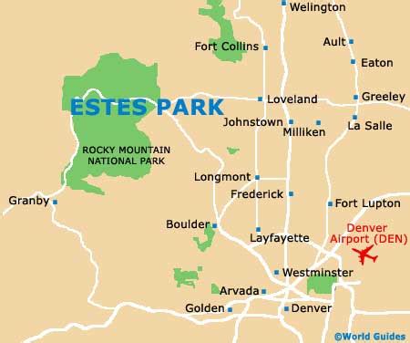 Map Of Estes Park Colorado