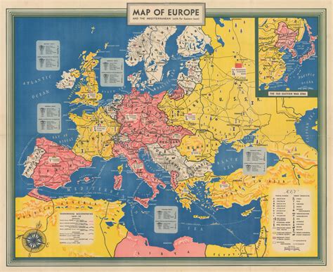 MAP Map of Europe in WW2