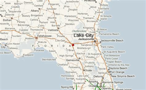 Map of Florida Lake City
