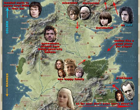 Map of Game of Thrones