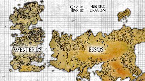 Map of Game of Thrones World