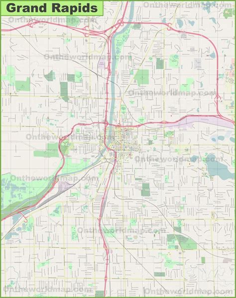 Grand Rapids Michigan Map