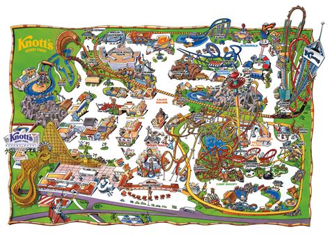 MAP Map of Knott's Berry Farm