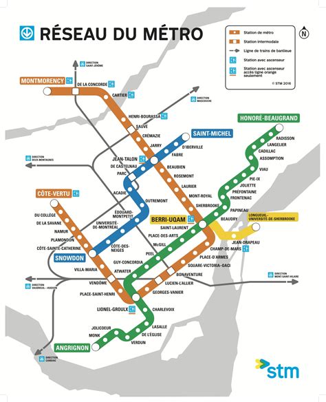 Map Of Metro In Montreal