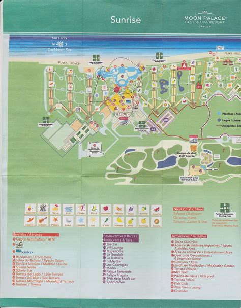 Map Of Moon Palace Cancun