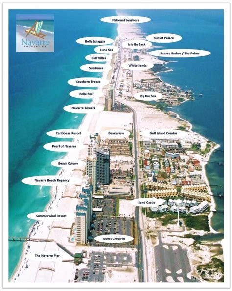 MAP Map Of Navarre Beach Florida