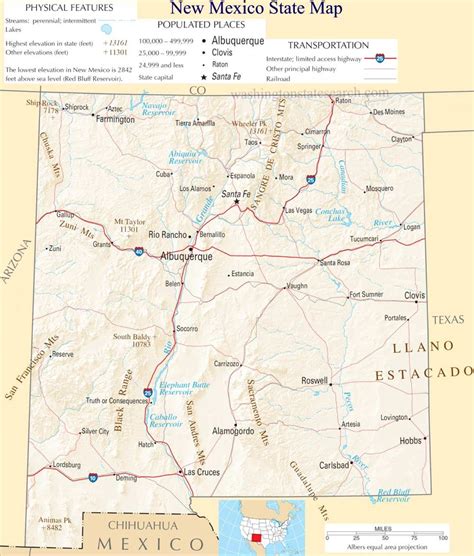 New Mexico State Map