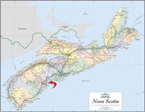 Map of Nova Scotia Halifax