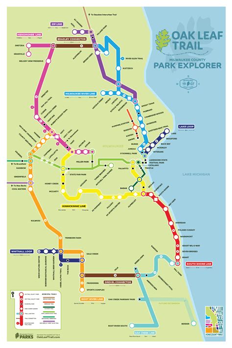 Map of Oak Leaf Trail