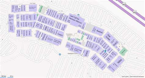 Map of Philadelphia Premium Outlets
