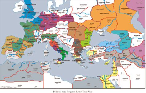 An image related to MAP Map Of Rome Total War
