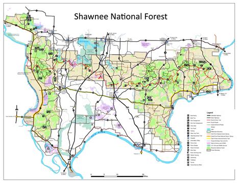 Map of Shawnee National Forest