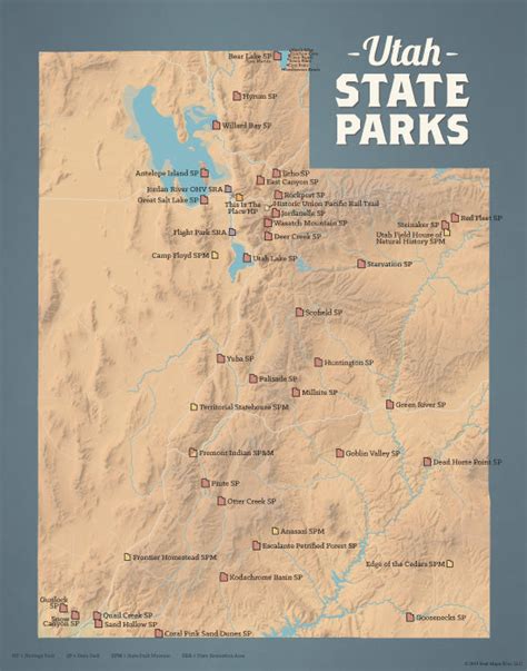 Map of State Parks in Utah