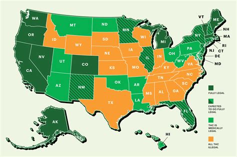 Map of States with Legal Weed