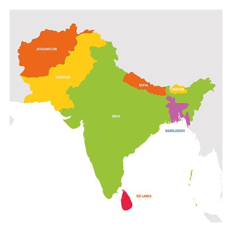 Map of India Subcontinent