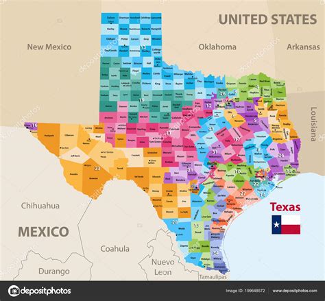Map of Texas Congressional Districts