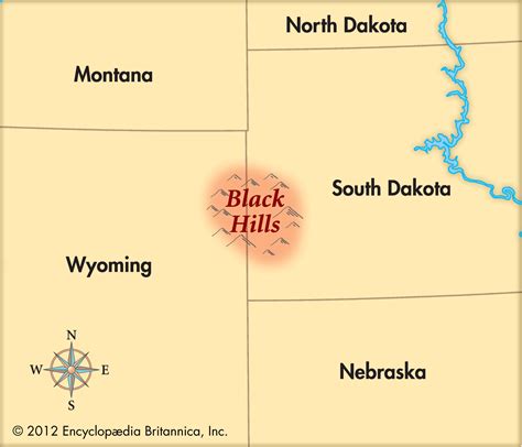 Map of the Black Hills
