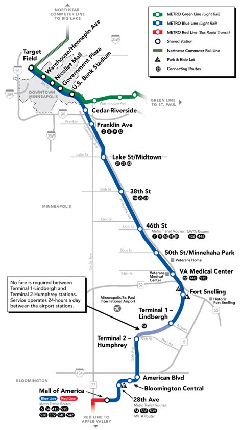 MAP Map Of The Blue Line