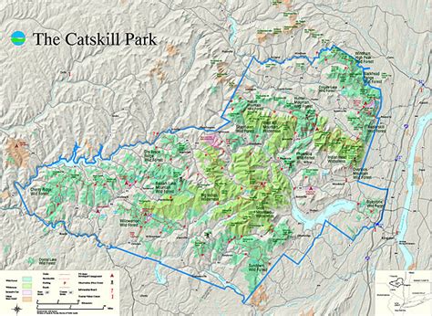 Map of the Catskill Mountains