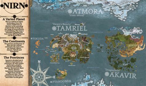 MAP Map Of The Elder Scrolls
