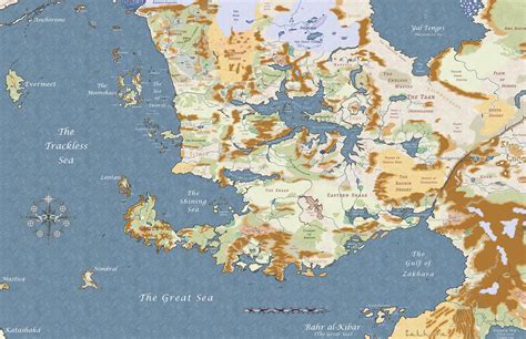 MAP Map Of The Forgotten Realms