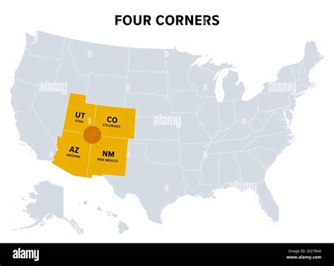 Map of the Four Corners
