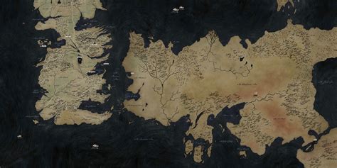Map of the Game of Thrones World