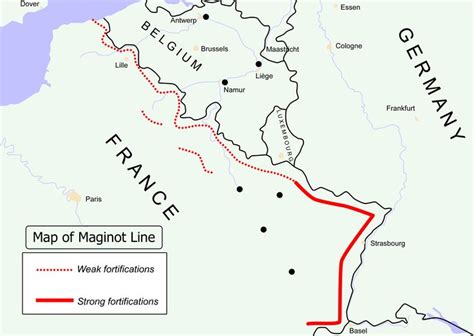 Map of the Maginot Line