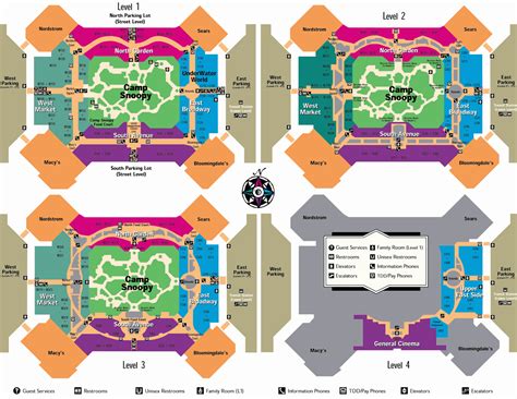 MAP Map Of The Mall Of America